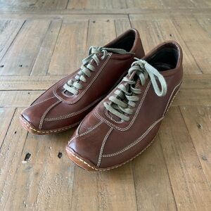 Cole Haan Air Ryder Driver Oxford 8M Mens Brown Leather Nike Air Sneakers